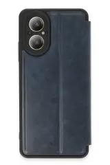 Newface Realme 12 Lite Kılıf Flip Cover - Lacivert
