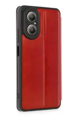 Newface Realme 12 Lite Kılıf Flip Cover - Kırmızı