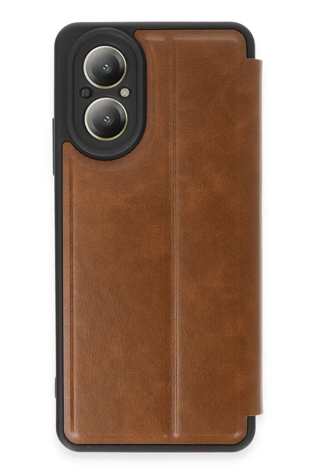 Newface Realme 12 Lite Kılıf Flip Cover - Taba