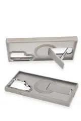 Newface Samsung Galaxy S23 Ultra Tork Magsafe Standlı Kapak - Derin Mor