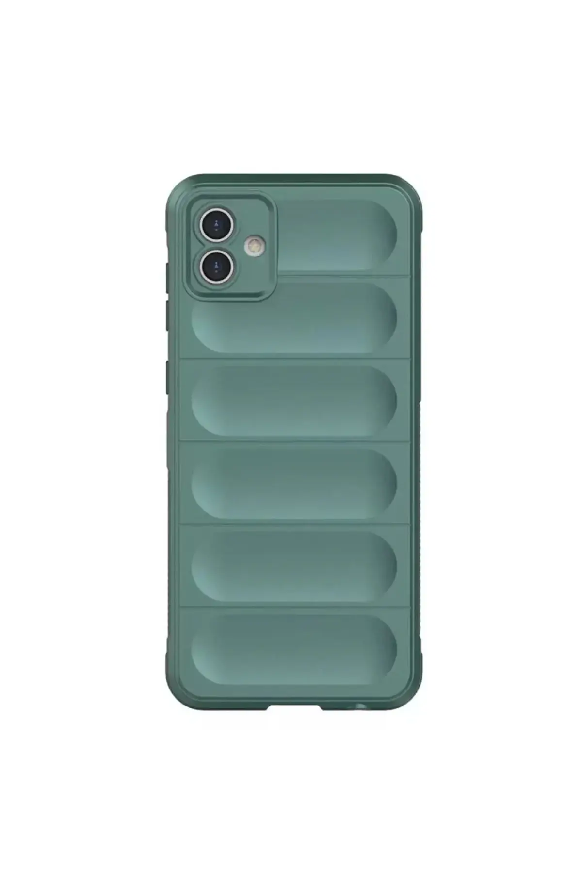 Newface Samsung Galaxy A06 Kılıf Optimum Silikon - Koyu Yeşil