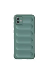 Newface Samsung Galaxy A06 Kılıf Optimum Silikon - Koyu Yeşil