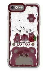 Newface iPhone 7 Kılıf Sweet Desenli Silikon Kapak - Pembe