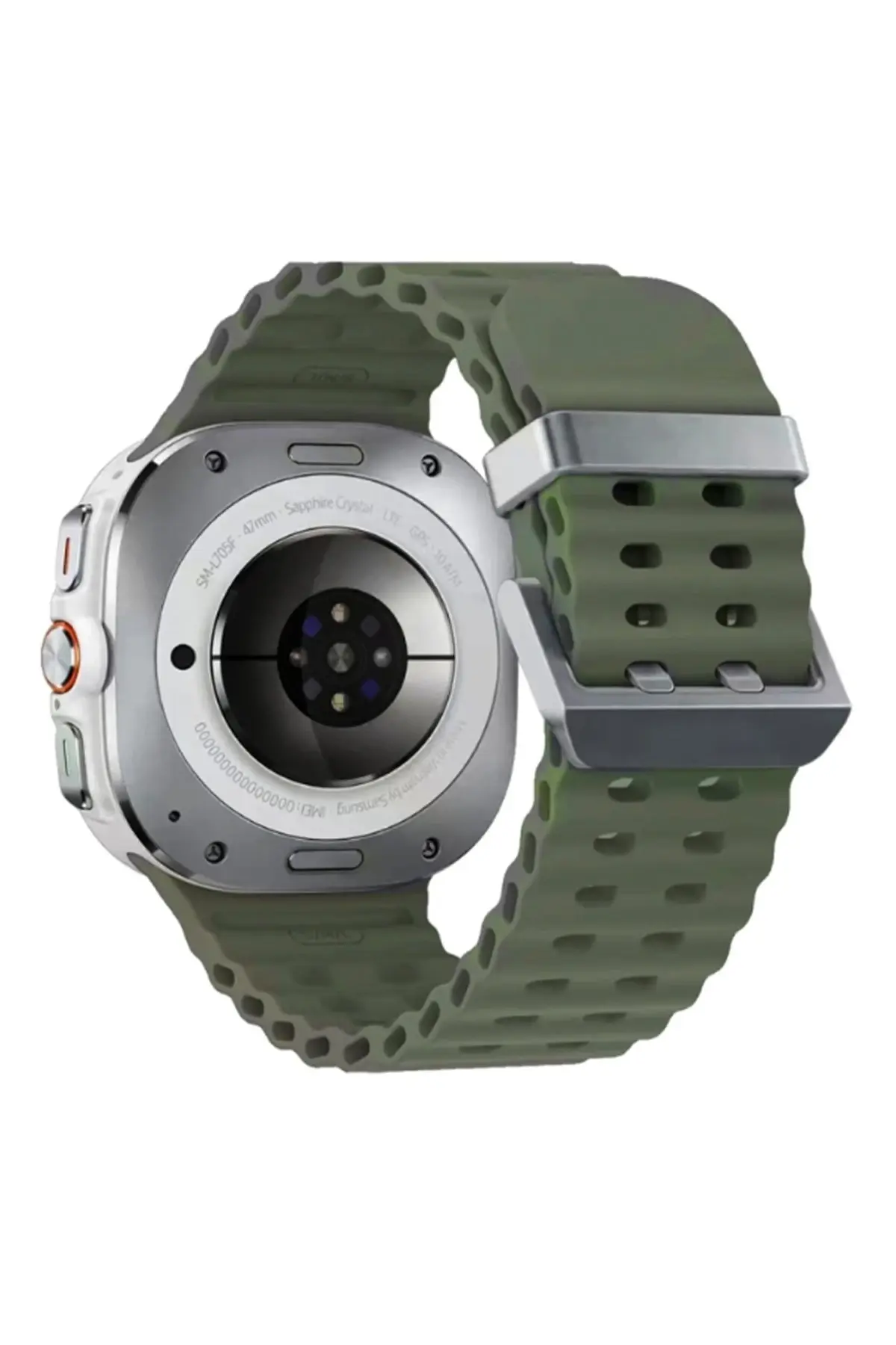 Newface Watch 7 Ultra KR417 Rug Silikon Kordon - Koyu Yeşil