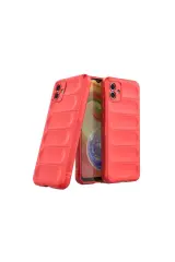 Newface Samsung Galaxy A06 Kılıf Optimum Silikon - Kırmızı