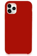 Newface iPhone 11 Pro Max Kılıf Lansman Legant Silikon - Kırmızı