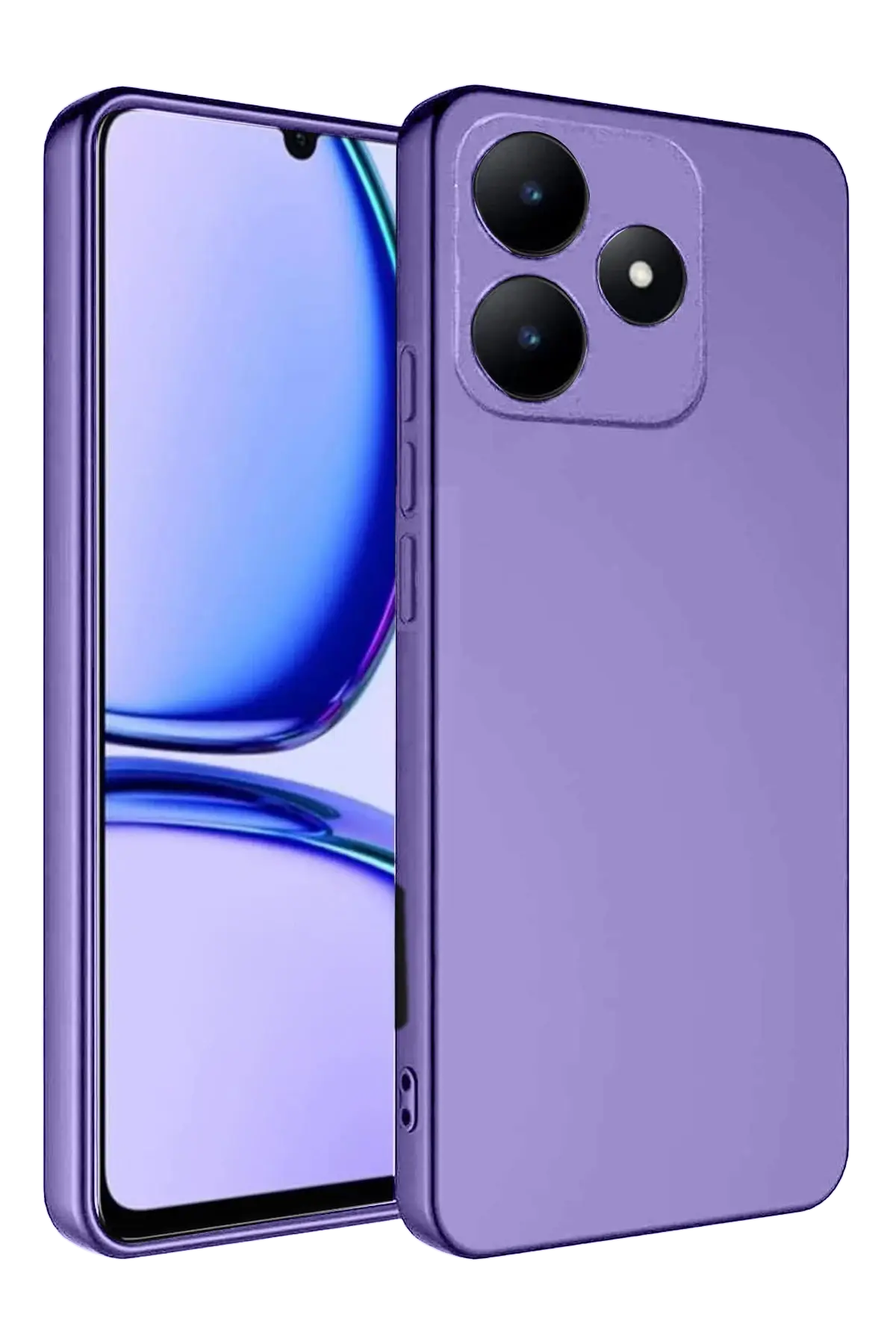 Newface Realme C61 Kılıf First Silikon - Lila