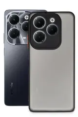 Newface İnfinix Hot 40 Pro Kılıf Montreal Silikon Kapak - Siyah