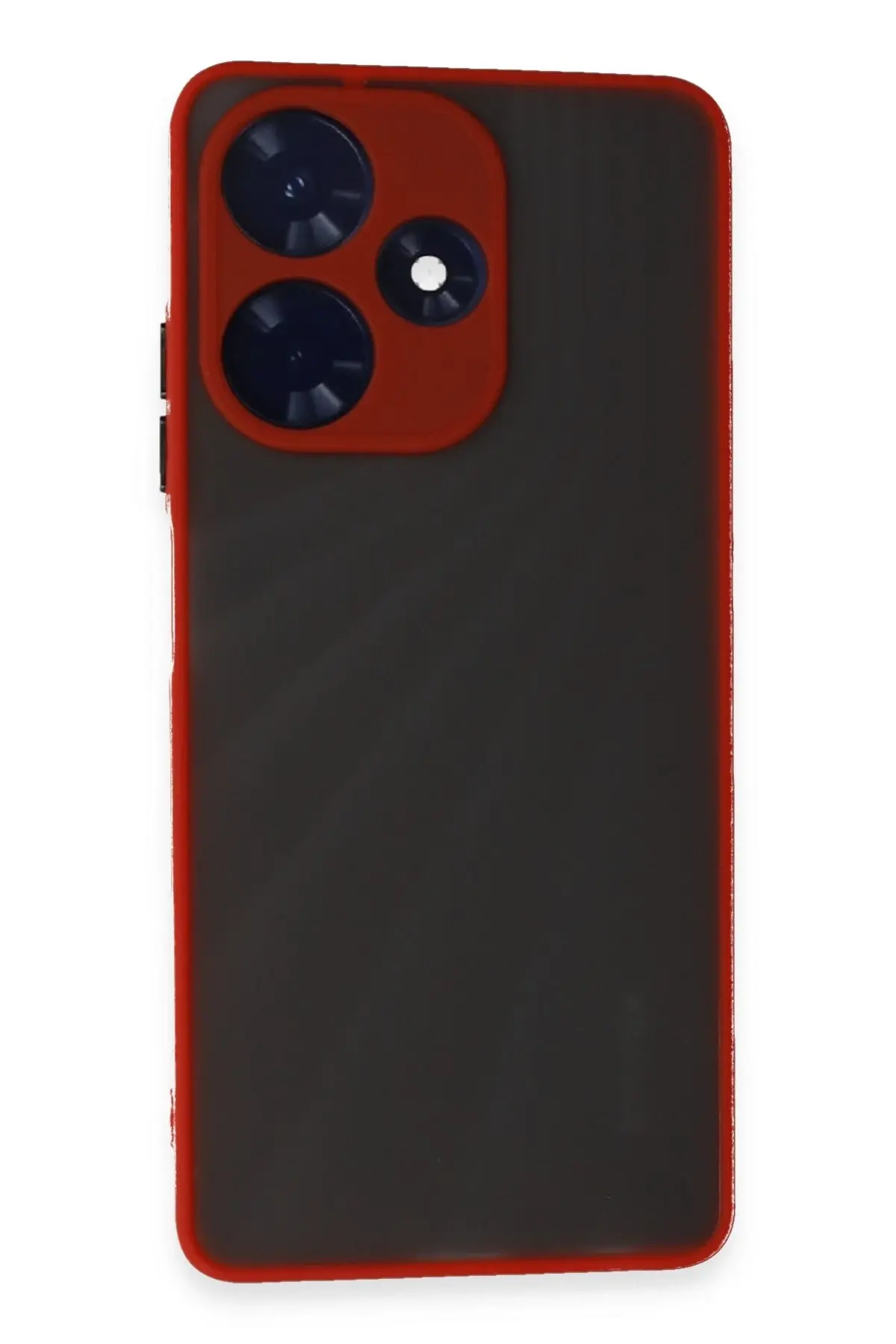 Newface İnfinix Hot 30 4G Kılıf Montreal Silikon Kapak - Kırmızı