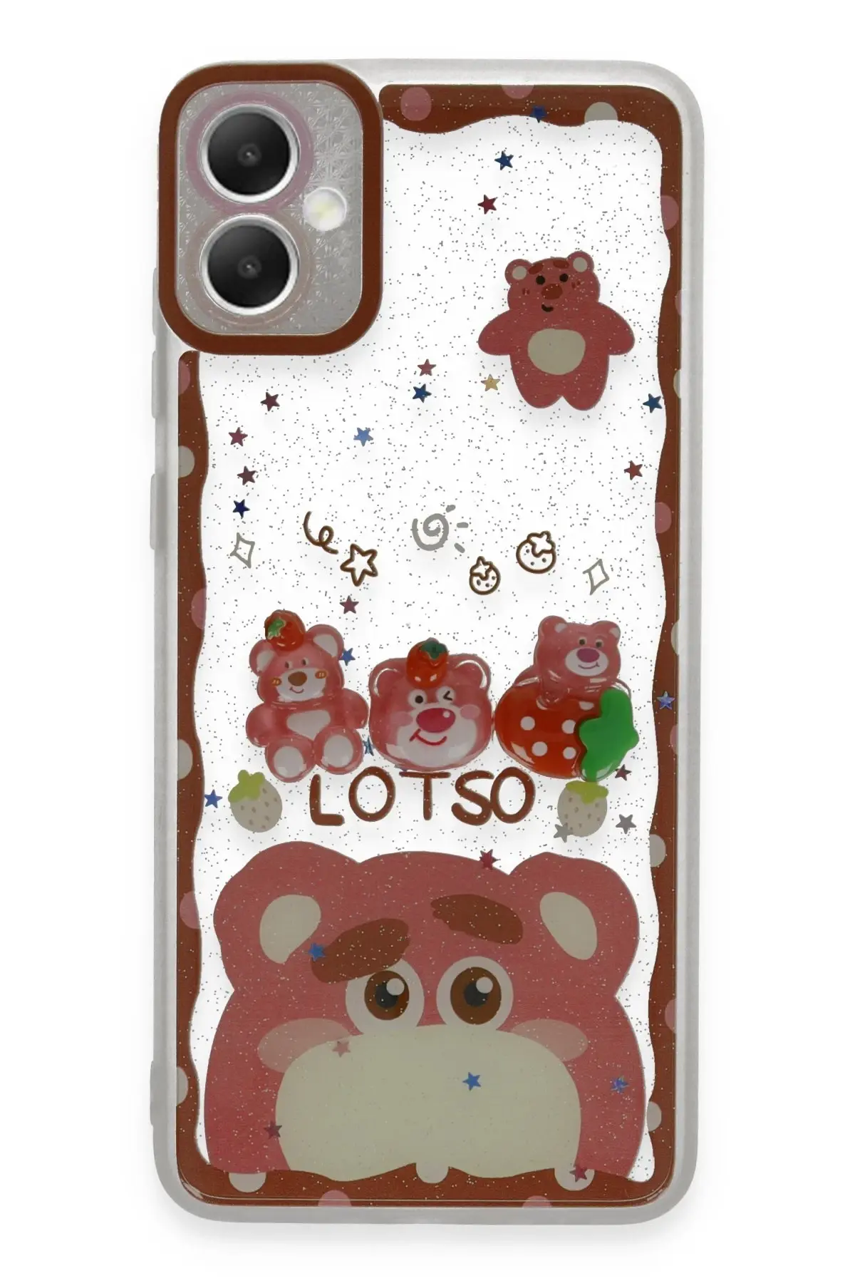 Newface Samsung Galaxy A05 Kılıf Sweet Desenli Silikon Kapak - Pembe