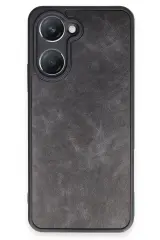 Newface Vivo Y18 Kılıf Aras Deri Kapak - Siyah