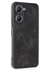 Newface Vivo Y18 Kılıf Aras Deri Kapak - Siyah