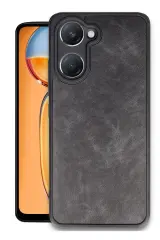 Newface Vivo Y18 Kılıf Aras Deri Kapak - Siyah