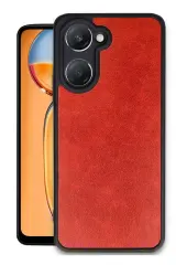 Newface Vivo Y18 Kılıf Aras Deri Kapak - Kırmızı