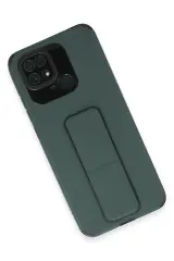 Newface Xiaomi Redmi 10C Kılıf Mega Standlı Silikon - Yeşil