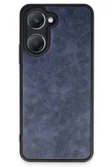 Newface Vivo Y18 Kılıf Aras Deri Kapak - Lacivert