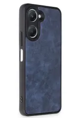 Newface Vivo Y18 Kılıf Aras Deri Kapak - Lacivert