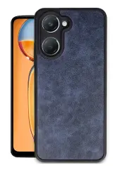 Newface Vivo Y18 Kılıf Aras Deri Kapak - Lacivert