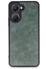 Newface Vivo Y18 Kılıf Aras Deri Kapak - Koyu Yeşil