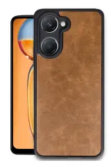 Newface Vivo Y18 Kılıf Aras Deri Kapak - Taba