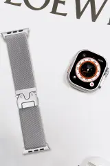 Newface Apple Watch 42mm Forest Kumaş Kordon - Titan Gri