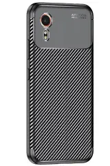 Newface Samsung Galaxy XCover 7 Kılıf Auto Focus Karbon Kapak - Siyah