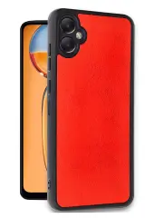 Newface Samsung Galaxy A06 Kılıf Aras Deri Kapak - Kırmızı