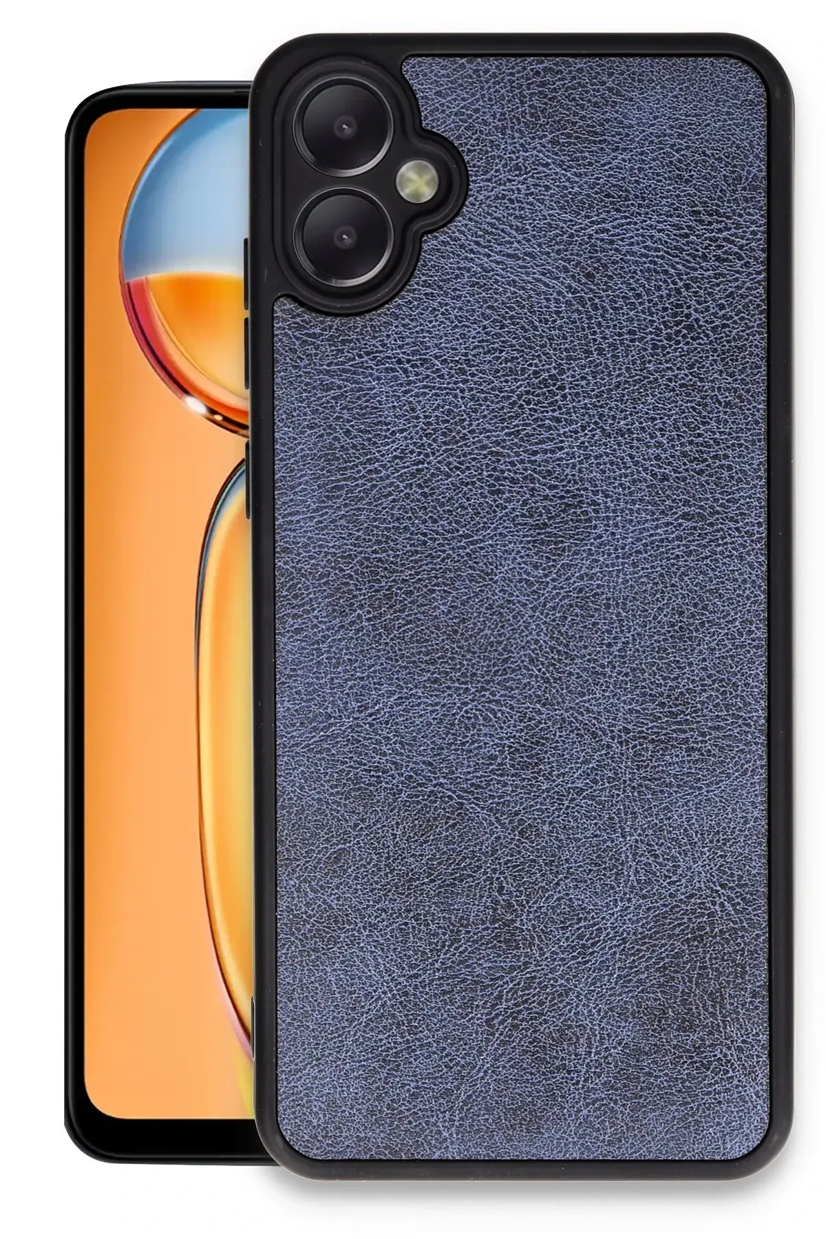 Newface Samsung Galaxy A06 Kılıf Aras Deri Kapak - Lacivert