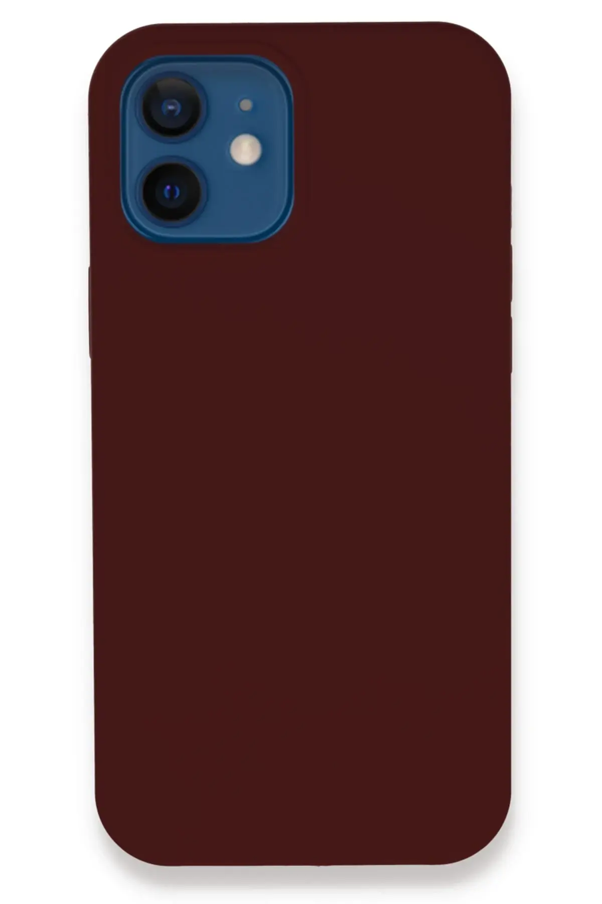 Newface iPhone 12 Kılıf Lansman Legant Silikon - Bordo