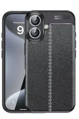 Newface iPhone 16 Kılıf Auto Focus Kapak - Siyah