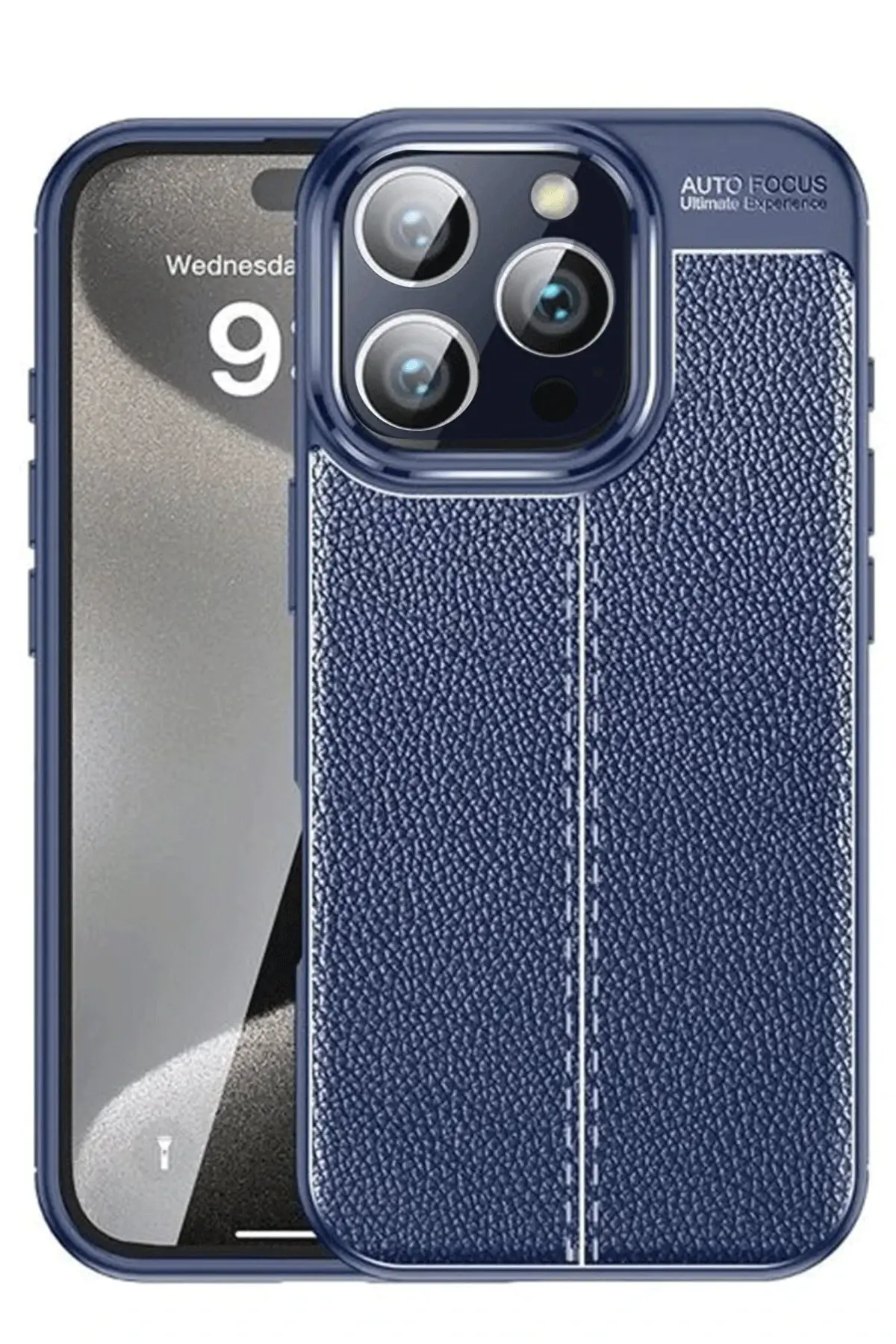 Newface iPhone 16 Pro Kılıf Auto Focus Kapak - Lacivert