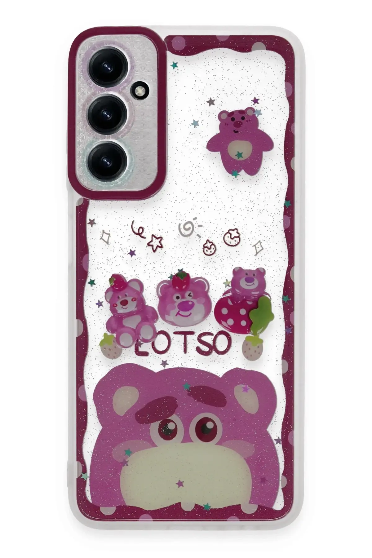 Newface Samsung Galaxy A54 5G Kılıf Sweet Desenli Silikon Kapak - Pembe