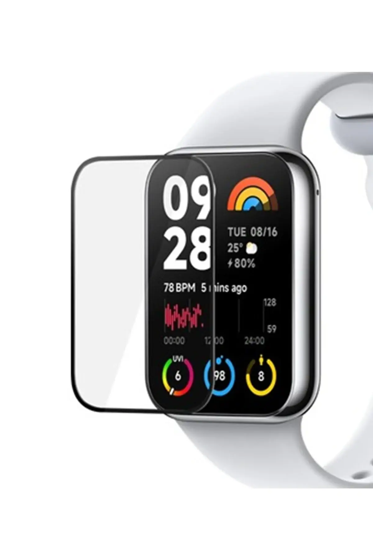 Newface Xiaomi Smart Band 8 Pro Polymer Nano Ekran Koruyucu - Şeffaf