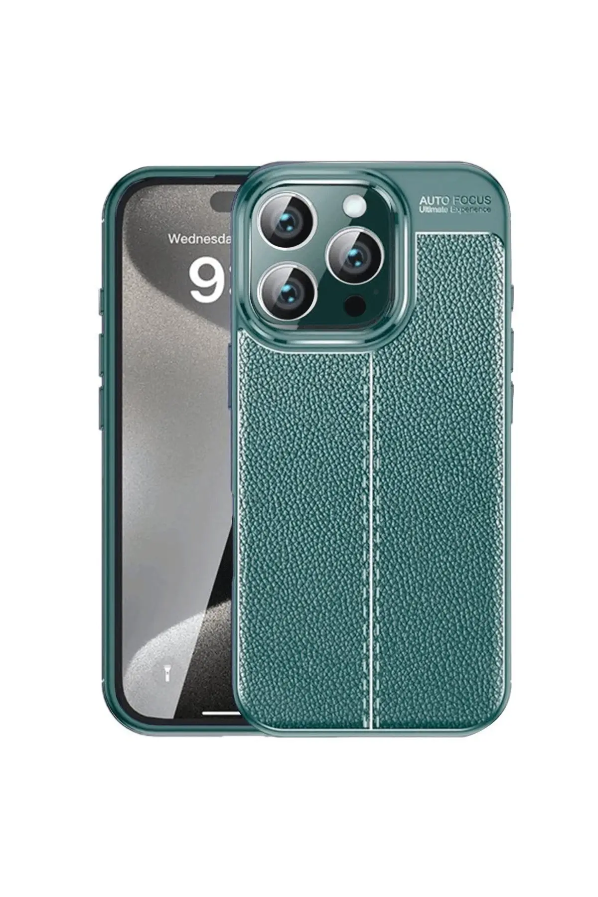 Newface iPhone 16 Pro Kılıf Auto Focus Kapak - Koyu Yeşil