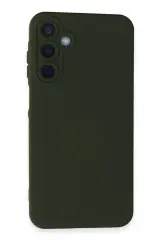 Newface Samsung Galaxy A25 5G Kılıf Nano içi Kadife Silikon - Koyu Yeşil