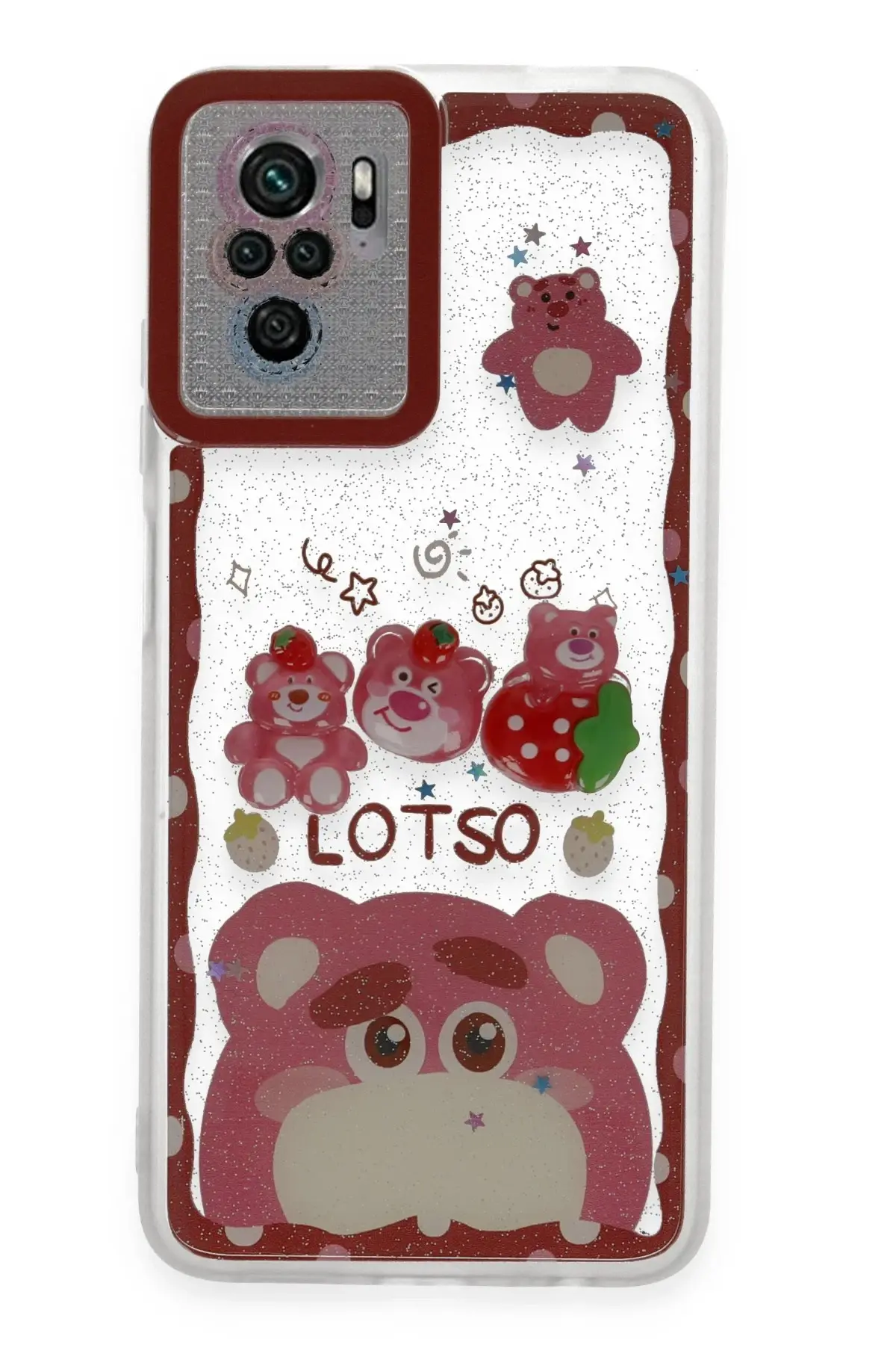 Newface Xiaomi Redmi Note 10 Pro Kılıf Sweet Desenli Silikon Kapak - Pembe