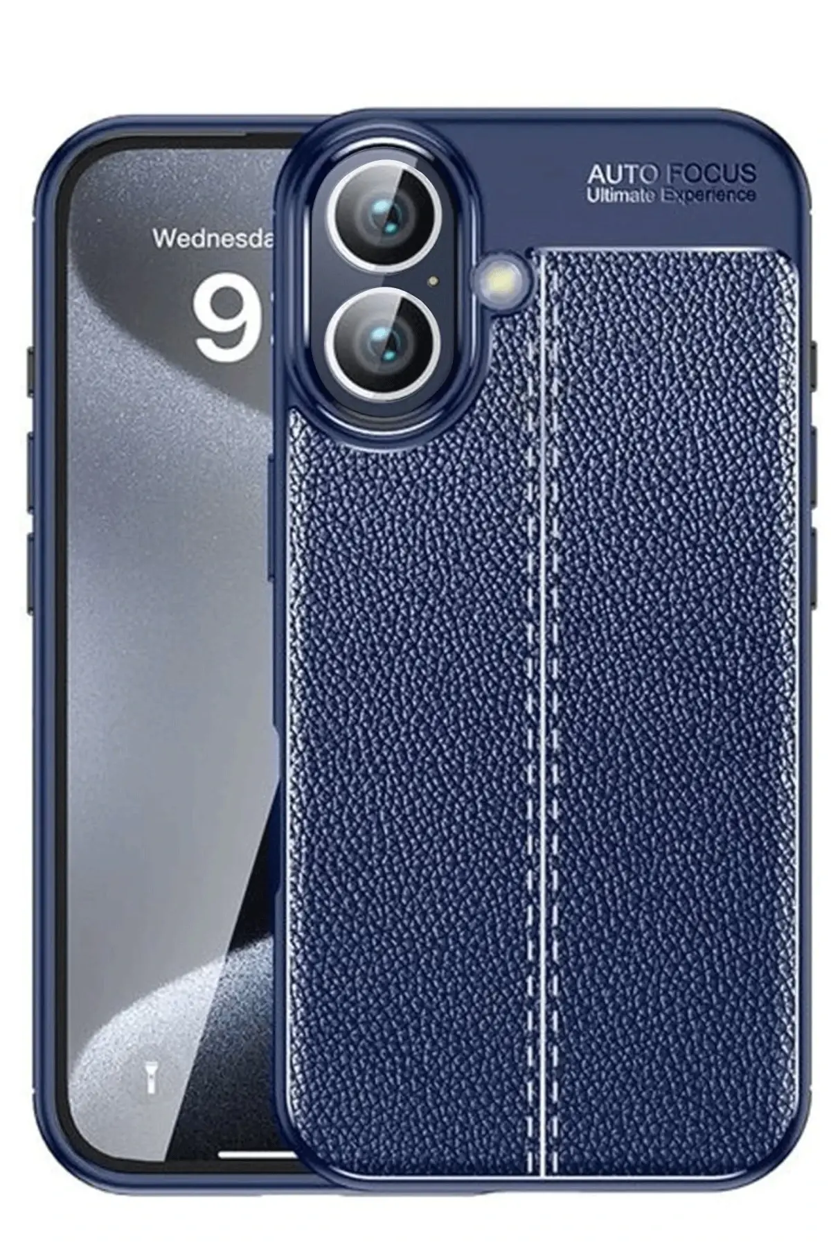 Newface iPhone 16 Plus Kılıf Auto Focus Kapak - Lacivert