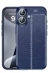 Newface iPhone 16 Plus Kılıf Auto Focus Kapak - Lacivert