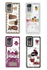 Newface Xiaomi Redmi Note 11 Kılıf Sweet Desenli Silikon Kapak - Pembe