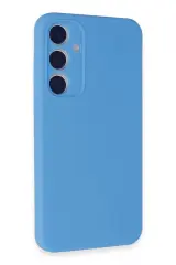 Newface Samsung Galaxy A35 5G Kılıf Nano içi Kadife Silikon - Mavi