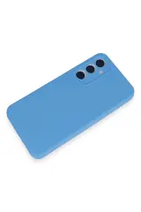 Newface Samsung Galaxy A35 5G Kılıf Nano içi Kadife Silikon - Mavi