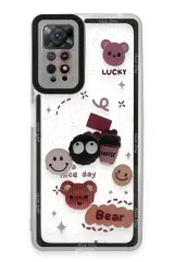 Newface Xiaomi Redmi Note 11 Kılıf Sweet Desenli Silikon Kapak - Sarı