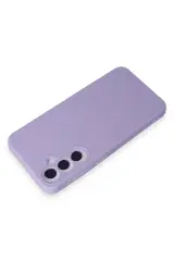 Newface Samsung Galaxy A55 5G Kılıf Nano içi Kadife Silikon - Lila