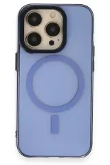 Newface iPhone 14 Pro Kılıf Anka PC Magneticsafe Sert Metal Kapak - Sierra Blue