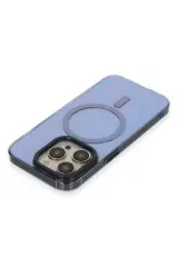 Newface iPhone 14 Pro Kılıf Anka PC Magneticsafe Sert Metal Kapak - Sierra Blue