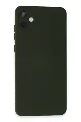 Newface Samsung Galaxy A05 Kılıf Nano içi Kadife Silikon - Koyu Yeşil