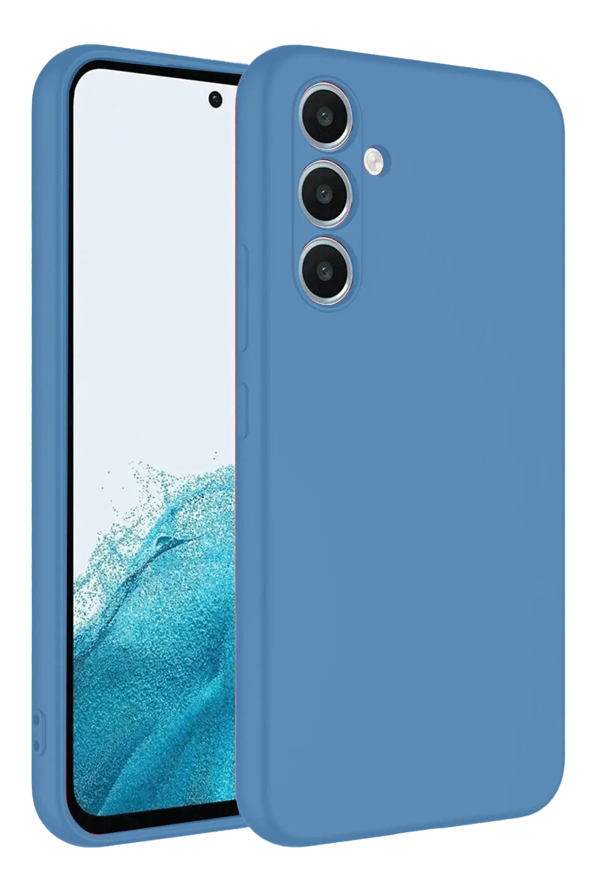 Newface Samsung Galaxy A16 5G Kılıf First Silikon - Mavi