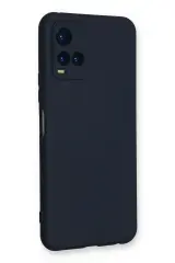 Newface Vivo Y21S Kılıf Nano içi Kadife Silikon - Lacivert