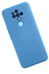 Newface Tecno Camon 16 Kılıf Nano içi Kadife Silikon - Mavi