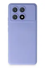 Newface Xiaomi Poco X6 Pro Kılıf Nano içi Kadife Silikon - Lila